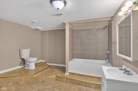 Bathroom at 9901 Strathmore Court, Indianapolis, IN
