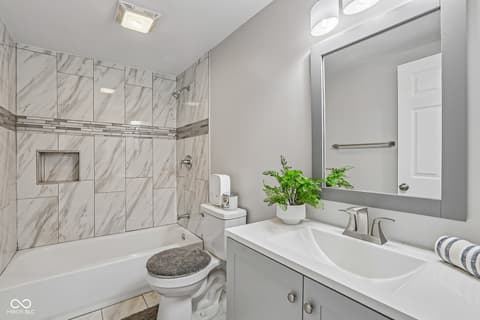 Bathroom at 6233 Lafayette Road, Indianapolis, IN