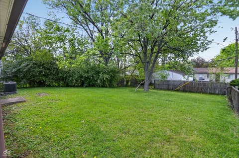 Yard at 7840 Bellwood Drive, Indianapolis, IN