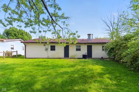Backyard at 7840 Bellwood Drive, Indianapolis, IN