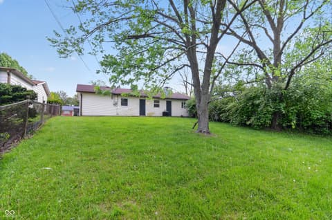 Backyard at 7840 Bellwood Drive, Indianapolis, IN