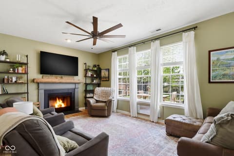 Living room at 4137 Hennessey Drive, Plainfield, IN