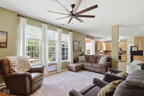 Living room at 4137 Hennessey Drive, Plainfield, IN