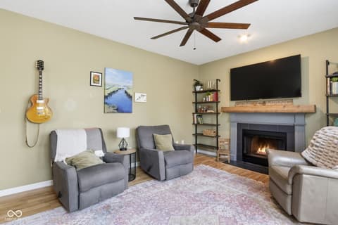 Living room at 4137 Hennessey Drive, Plainfield, IN