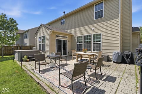 Outdoor living area at 4137 Hennessey Drive, Plainfield, IN