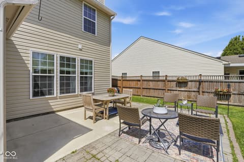 Outdoor living area at 4137 Hennessey Drive, Plainfield, IN