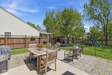Outdoor living area at 4137 Hennessey Drive, Plainfield, IN