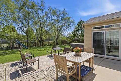 Outdoor living area at 4137 Hennessey Drive, Plainfield, IN