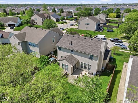 Aerial view at 4137 Hennessey Drive, Plainfield, IN