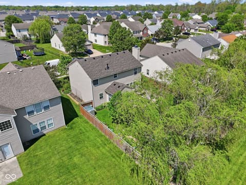 Aerial view at 4137 Hennessey Drive, Plainfield, IN