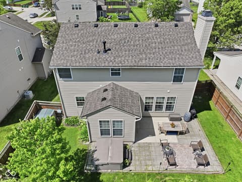 Aerial view at 4137 Hennessey Drive, Plainfield, IN
