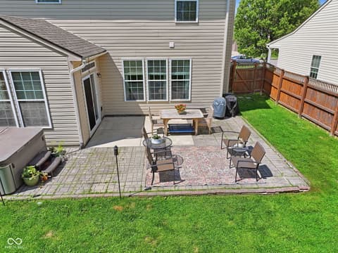 Outdoor living area at 4137 Hennessey Drive, Plainfield, IN