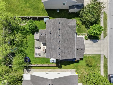 Aerial view at 4137 Hennessey Drive, Plainfield, IN