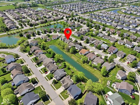 Aerial view at 4137 Hennessey Drive, Plainfield, IN