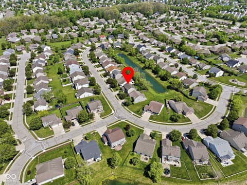 Aerial view at 4137 Hennessey Drive, Plainfield, IN