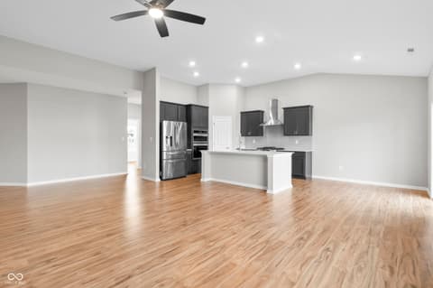 Living room at 9858 Bryce Boulevard, Pendleton, IN