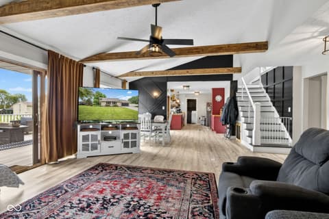 Living room at 4703 W 1200 N, Knightstown, IN