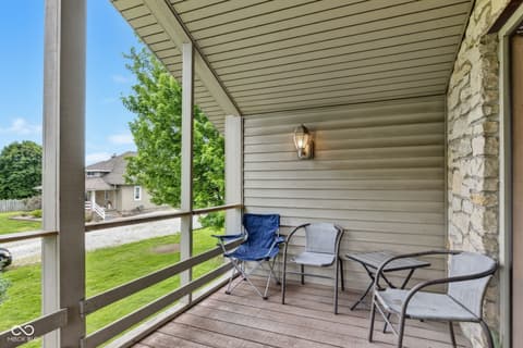Outdoor living area at 4703 W 1200 N, Knightstown, IN
