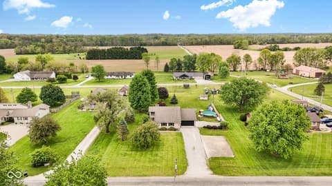 Aerial view at 4703 W 1200 N, Knightstown, IN
