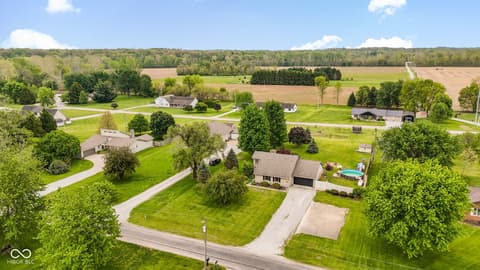 Aerial view at 4703 W 1200 N, Knightstown, IN