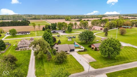 Aerial view at 4703 W 1200 N, Knightstown, IN