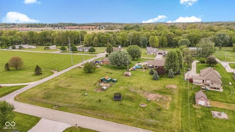 Aerial view at 4703 W 1200 N, Knightstown, IN