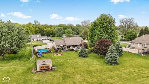Aerial view at 4703 W 1200 N, Knightstown, IN