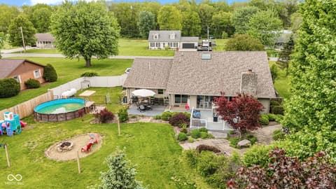 Aerial view at 4703 W 1200 N, Knightstown, IN