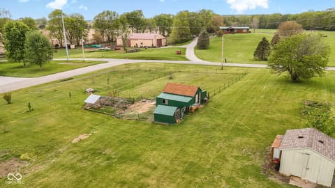 Aerial view at 4703 W 1200 N, Knightstown, IN
