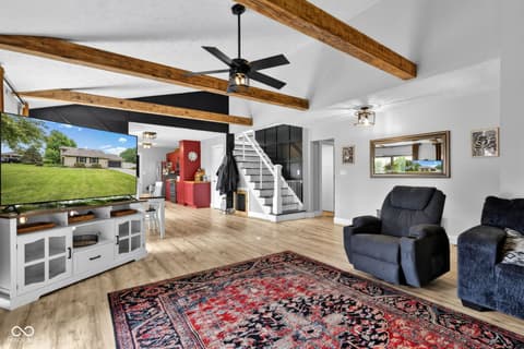 Living room at 4703 W 1200 N, Knightstown, IN
