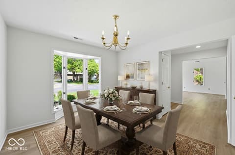 Dining room at 9504 Drakeford Drive, Indianapolis, IN