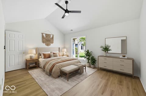 Primary bedroom at 9504 Drakeford Drive, Indianapolis, IN