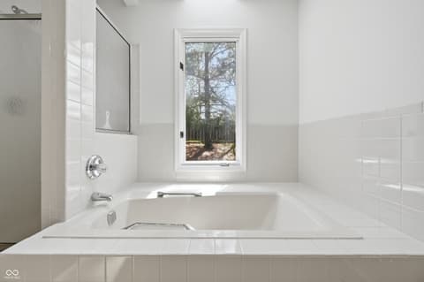 Primary bathroom at 9504 Drakeford Drive, Indianapolis, IN
