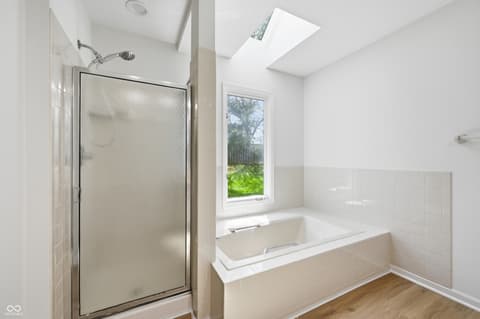 Primary bathroom at 9504 Drakeford Drive, Indianapolis, IN