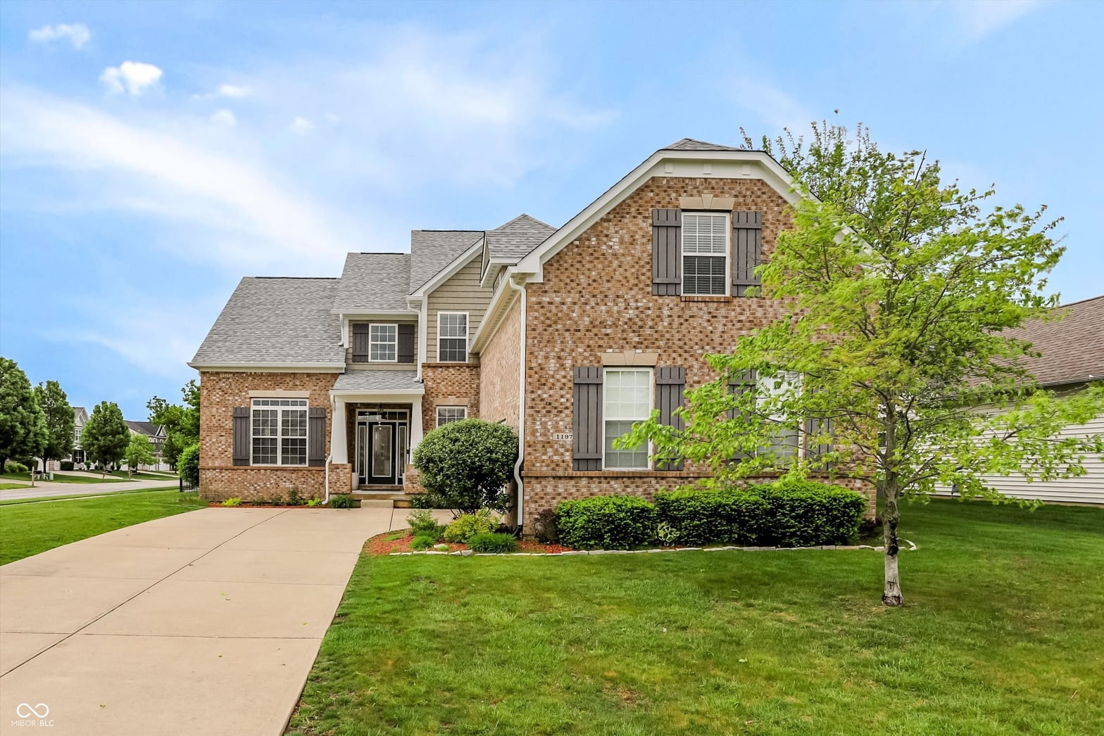 Front exterior at 1197 Lucca Drive, Greenwood, IN