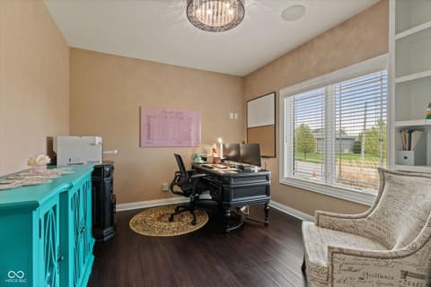 Home office at 13560 Limerick Drive, St John, IN