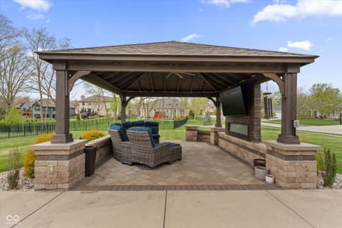 Outdoor living area at 13560 Limerick Drive, St John, IN