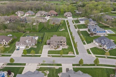 Aerial view at 13560 Limerick Drive, St John, IN