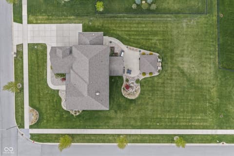 Aerial view at 13560 Limerick Drive, St John, IN