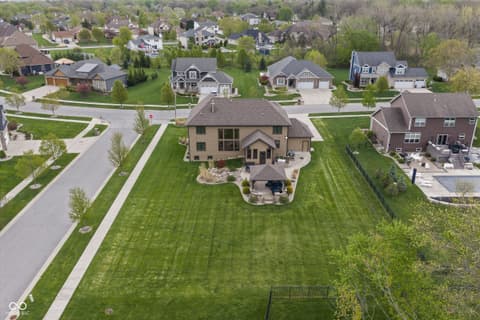 Aerial view at 13560 Limerick Drive, St John, IN