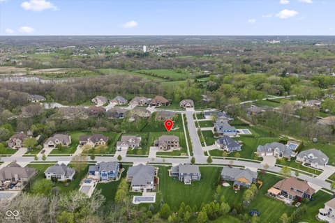 Aerial view at 13560 Limerick Drive, St John, IN