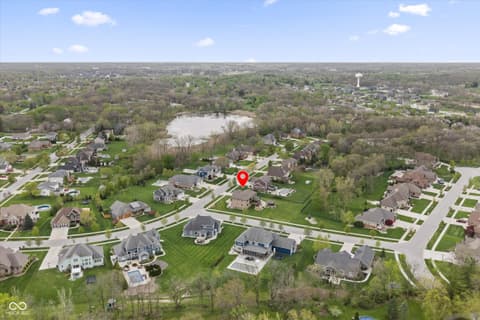Aerial view at 13560 Limerick Drive, St John, IN