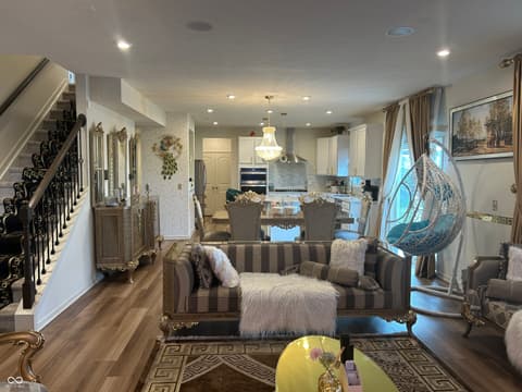 Living room at 5854 Flagler Lane, Brownsburg, IN