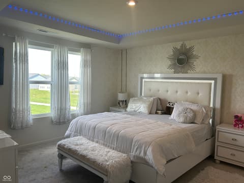 Primary bedroom at 5854 Flagler Lane, Brownsburg, IN