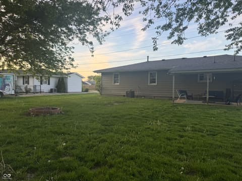 Backyard at 1042 E McKay Road, Shelbyville, IN