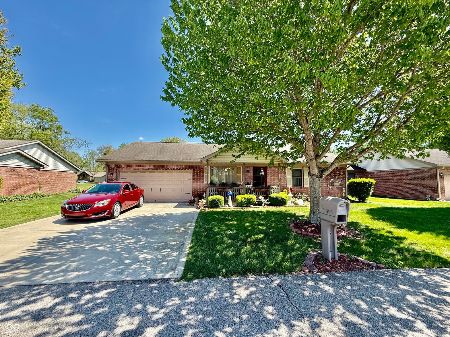 Front exterior at 96 N Deer Cliff Drive, Crawfordsville, IN