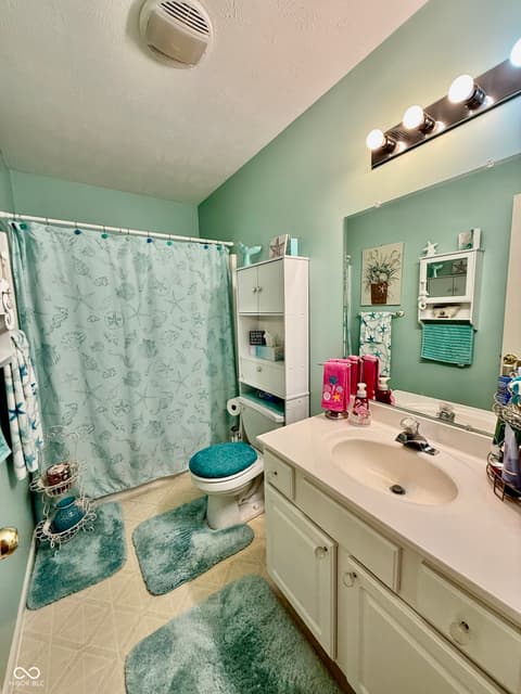 Bathroom at 96 N Deer Cliff Drive, Crawfordsville, IN