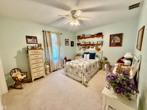 Bedroom at 96 N Deer Cliff Drive, Crawfordsville, IN