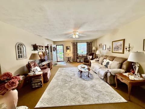 Living room at 96 N Deer Cliff Drive, Crawfordsville, IN