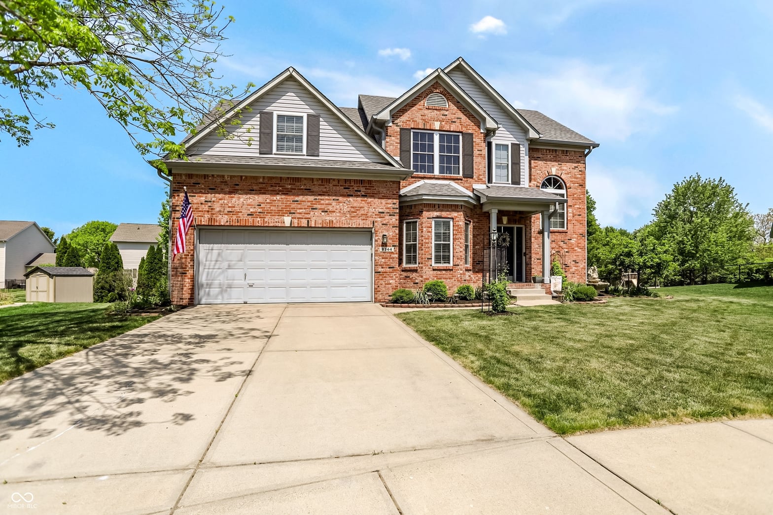 Front exterior at 8344 Hunters Meadow Court, Indianapolis, IN